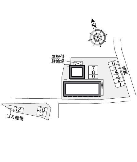 エスペランサ(38857)　敷地外駐車場の駐車配置図