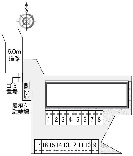 モア　ステージⅡ(34788)の駐車配置図