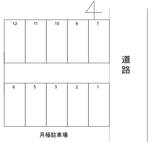 120駐車場の駐車配置図