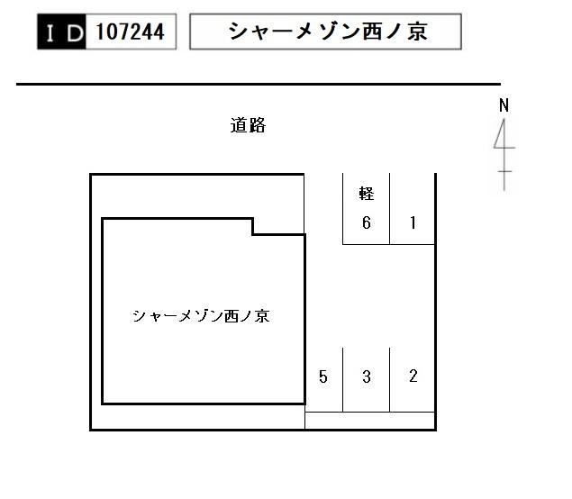 ＳＵＺＡＫＵ・ＬＩＦＥシャーメゾン駐車場の駐車配置図