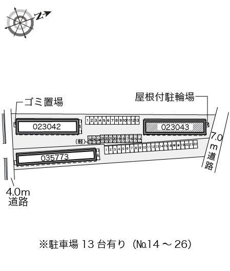 とさみずき(23043)の駐車配置図