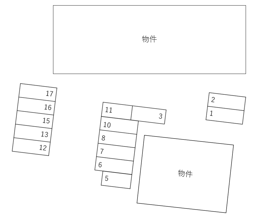 Ｄｏｕｘ　ｍａｉｓｏｎ　　大野原　Ａの駐車配置図
