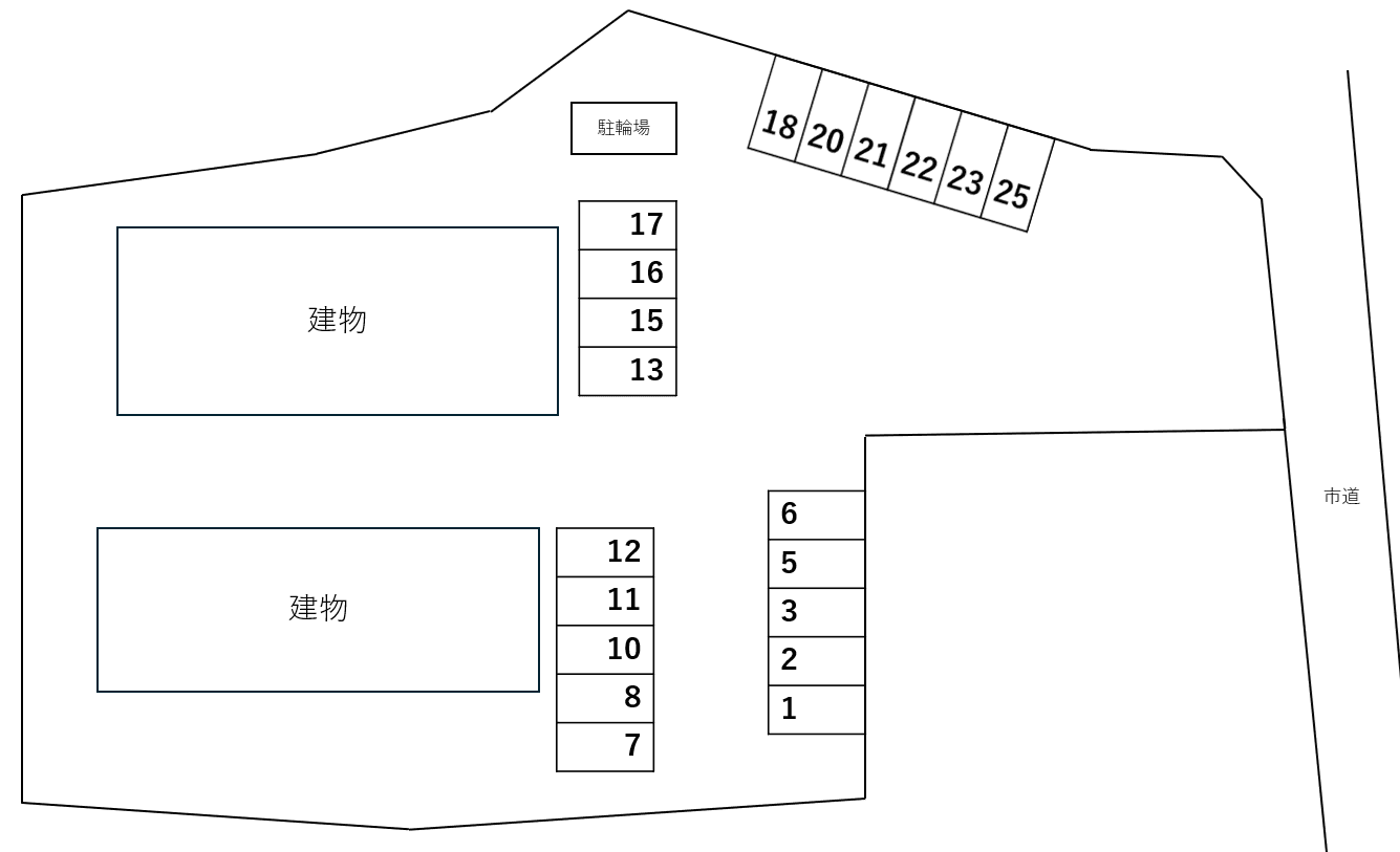 Ｃａｓａ　Ｋｏｕｄａ　Ａの駐車配置図
