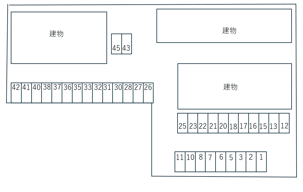 フォレスタＡの駐車配置図