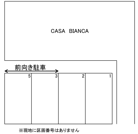 別所３丁目パーキングの駐車配置図