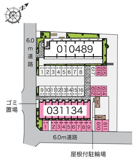 サンハイツＣ(31134)の駐車配置図