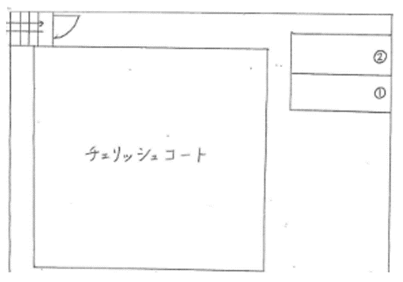チェリッシュコート駐車場の駐車配置図