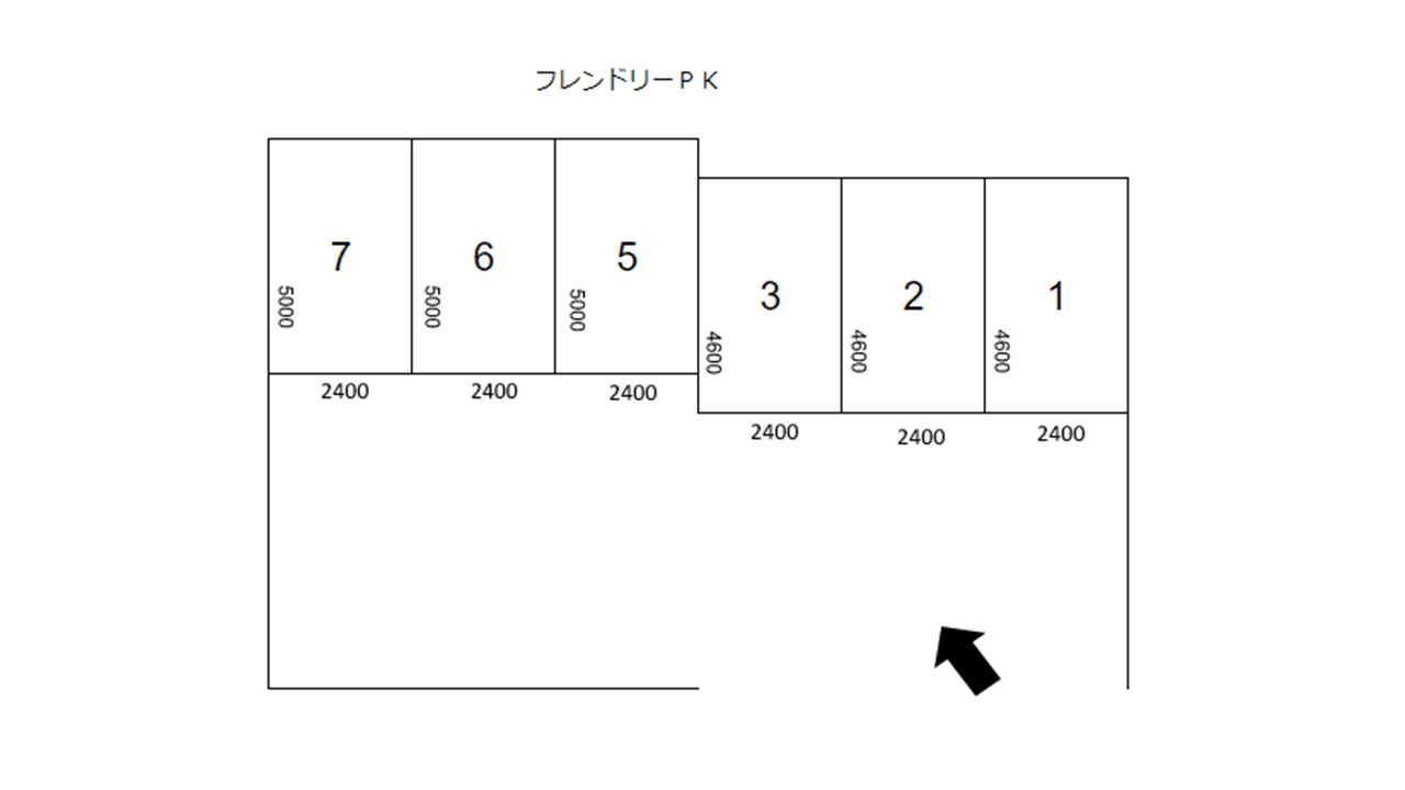 フレンドリーPKの駐車配置図