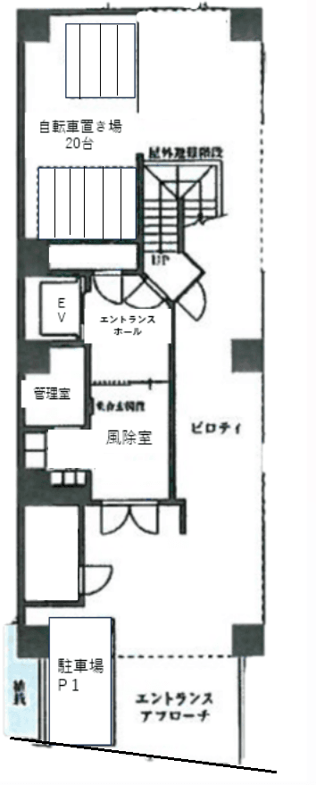 ジーベック東日暮里ノースの駐車配置図