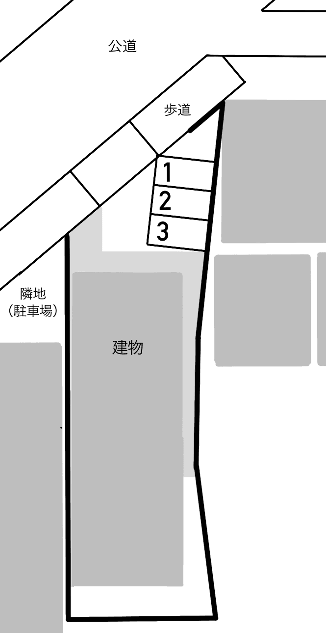 グランクリュ西宮の駐車配置図