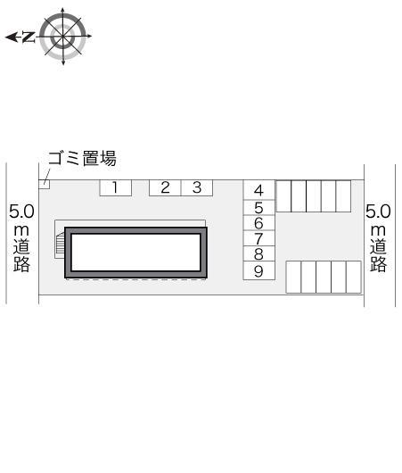 ドミール(18580)の駐車配置図