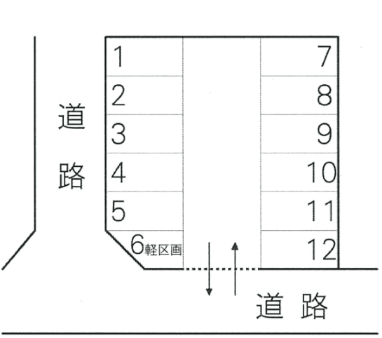 S･Yパーキングの駐車配置図