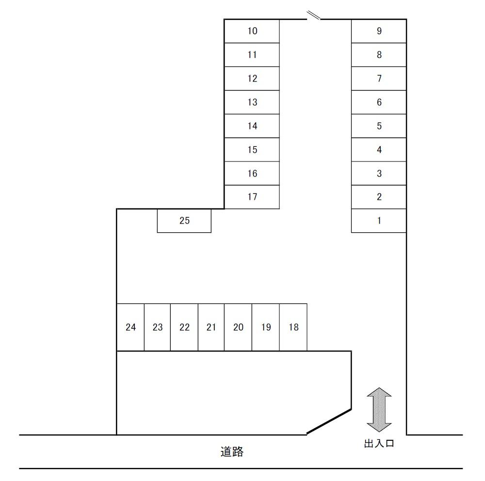 ＡＰパーク和倉の駐車配置図