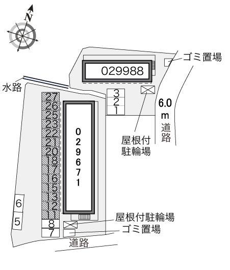備前香芝(29671)の駐車配置図