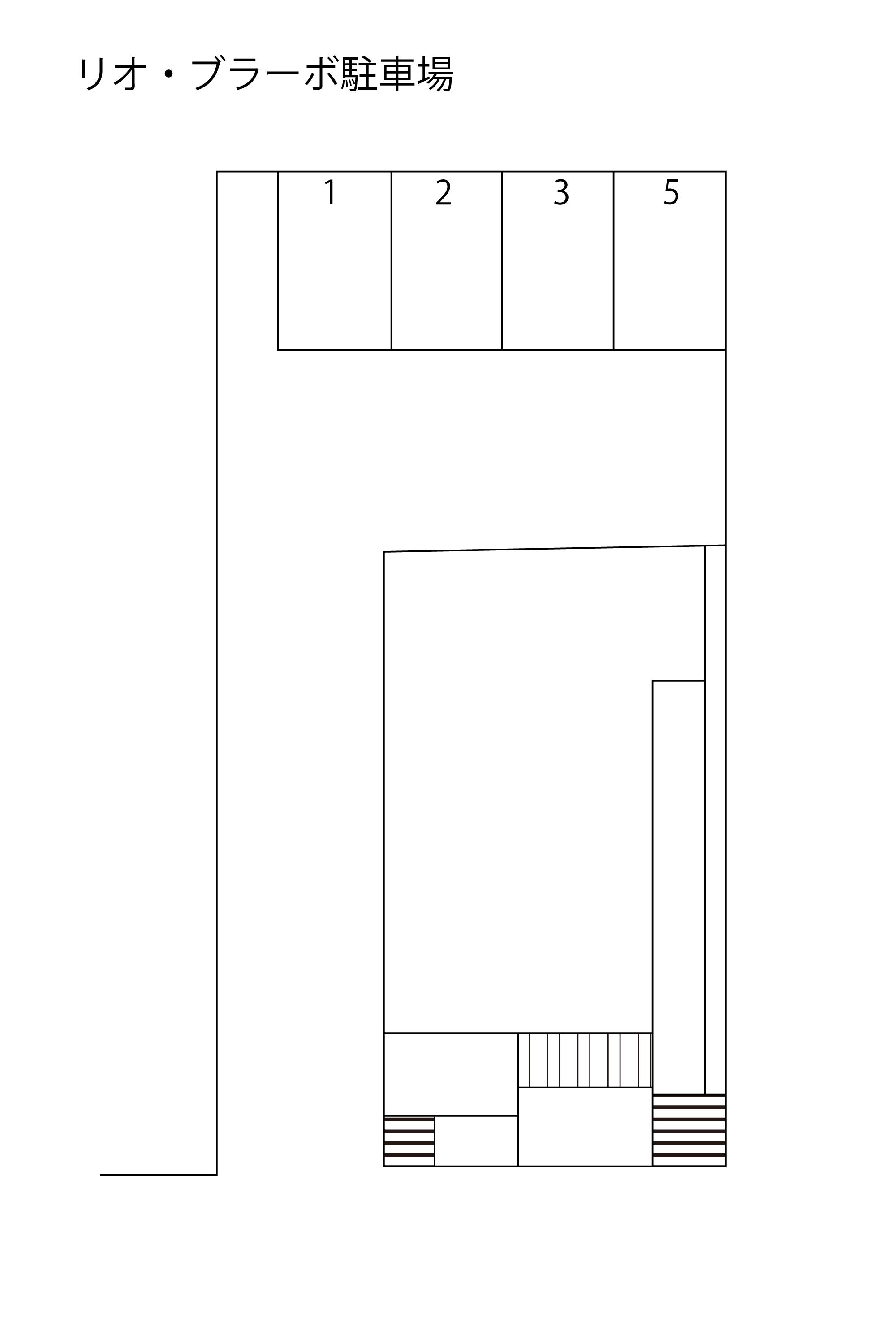 リオ・ブラーボ駐車場の駐車配置図