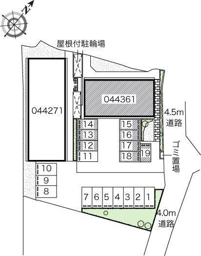 Ｙ＆Ｋ　Ⅱ(44361)の駐車配置図