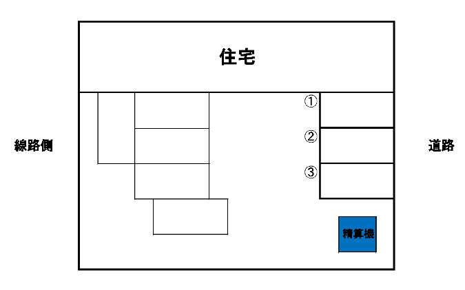 東松山第2の駐車配置図
