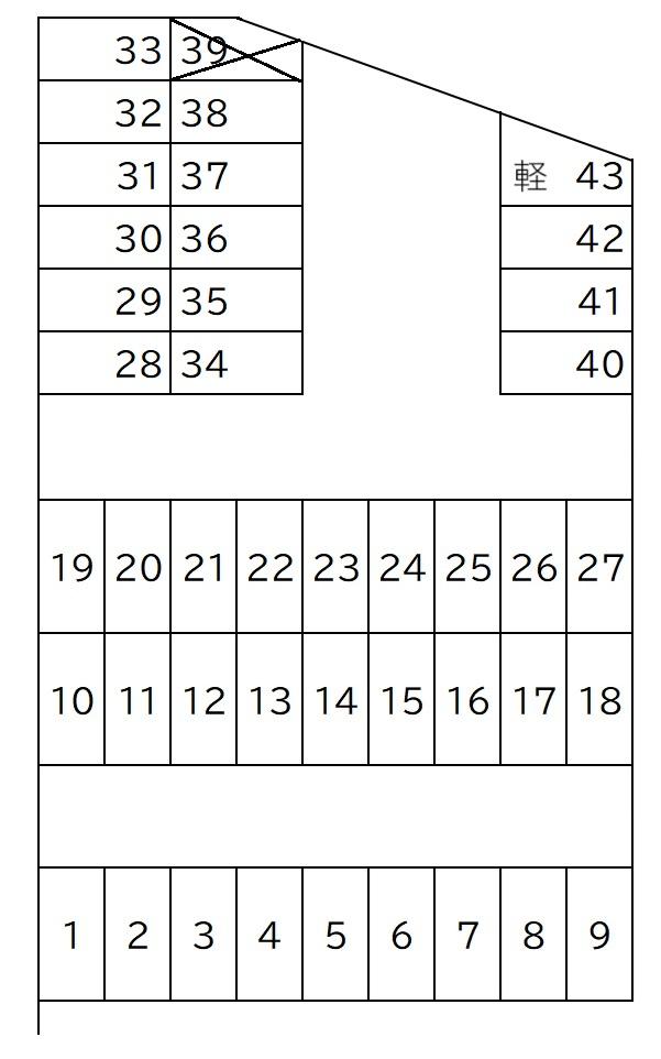 (61) 木村駐車場の駐車配置図
