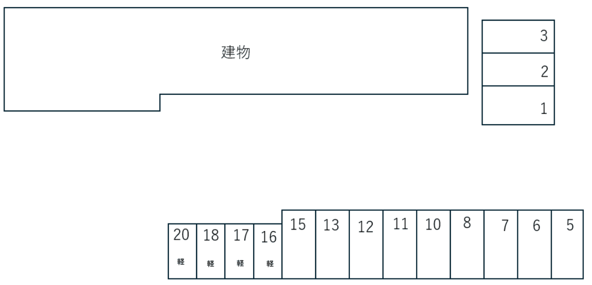 ブルー富士の駐車配置図