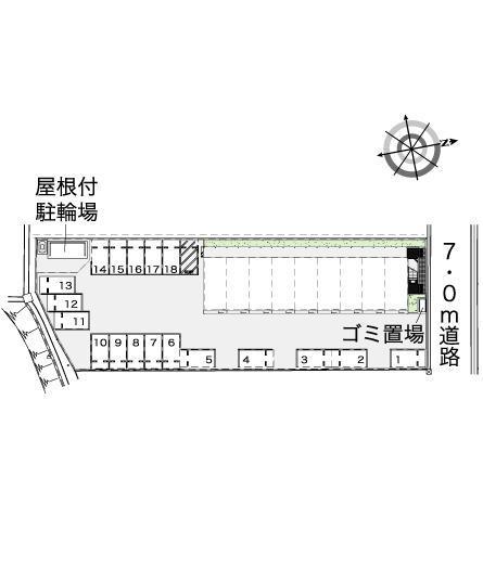 Ｓｅａ　Ｂｌｕｅ(43006)の駐車配置図