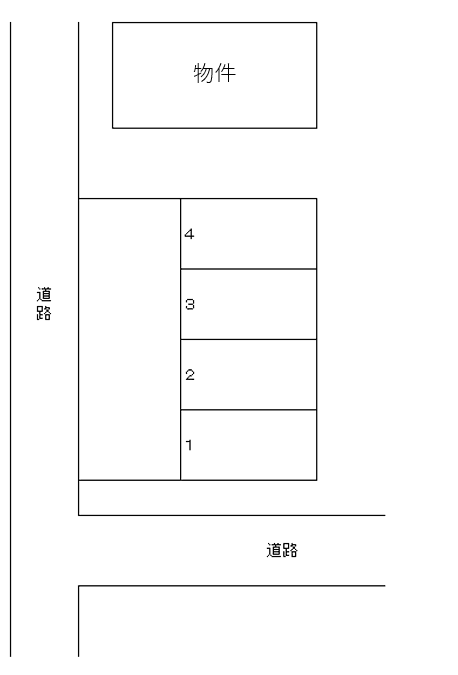 亀井野駐車場の駐車配置図