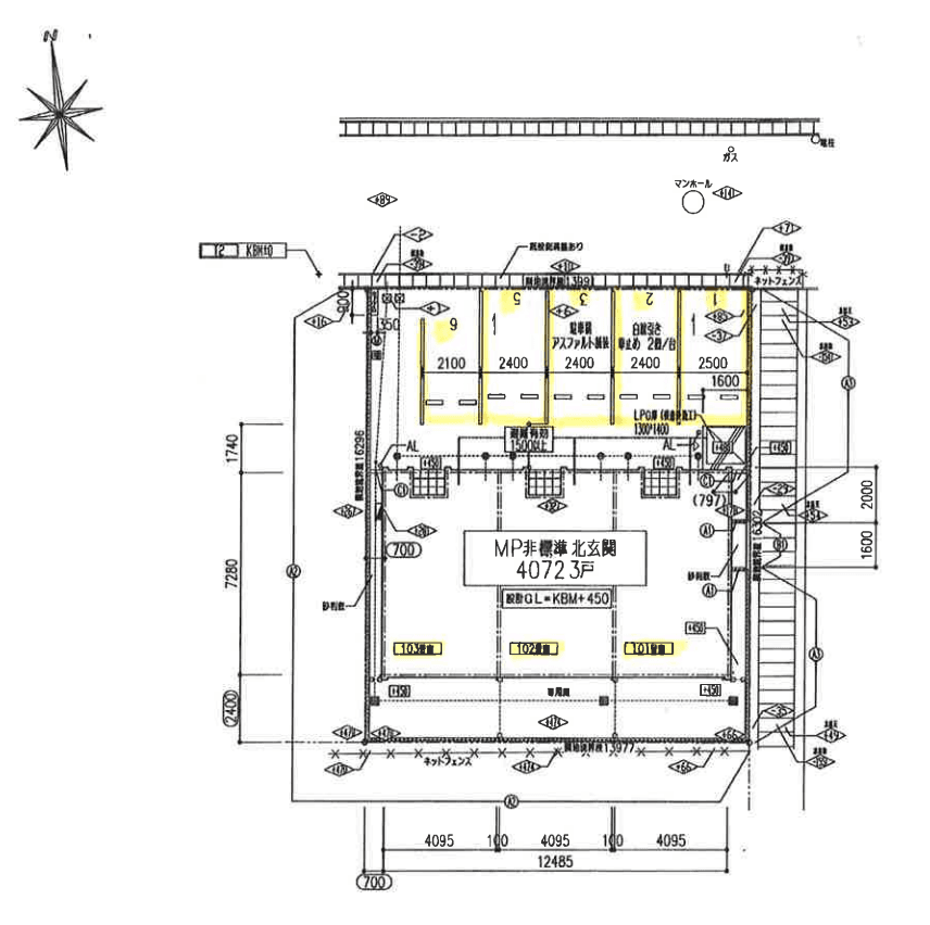 Ｇｒａｎｄ Ｃｈａｒｉｏｔの駐車配置図