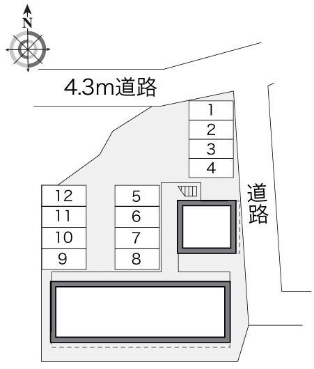 タウンコート観音寺(22565)の駐車配置図