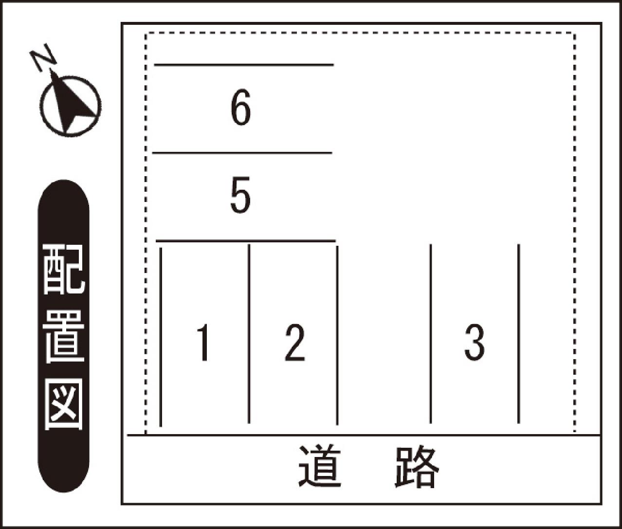 豊島Oパーキングの駐車配置図