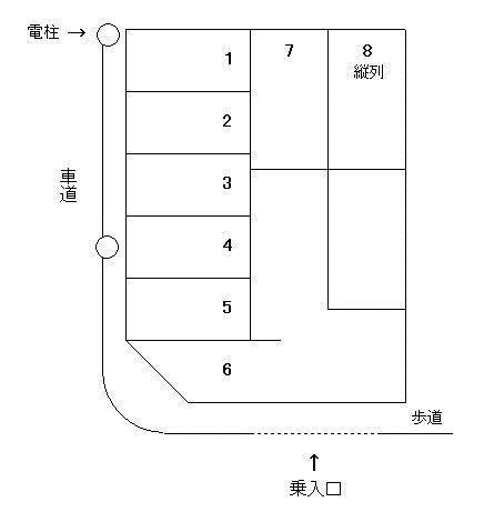Ｎパーキングの駐車配置図