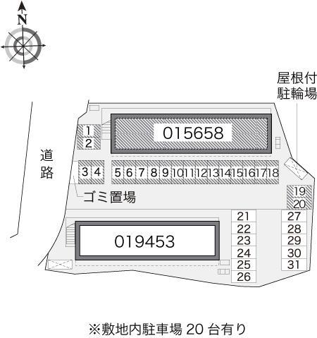 アビタシオン(15658)の駐車配置図
