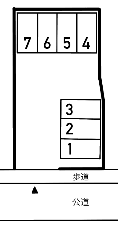 ザ・パーク江古田4丁目の駐車配置図