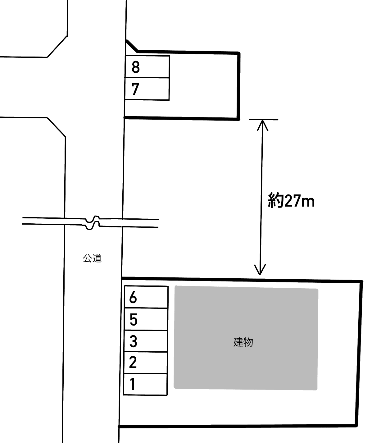 ソレアード・つきのわの駐車配置図