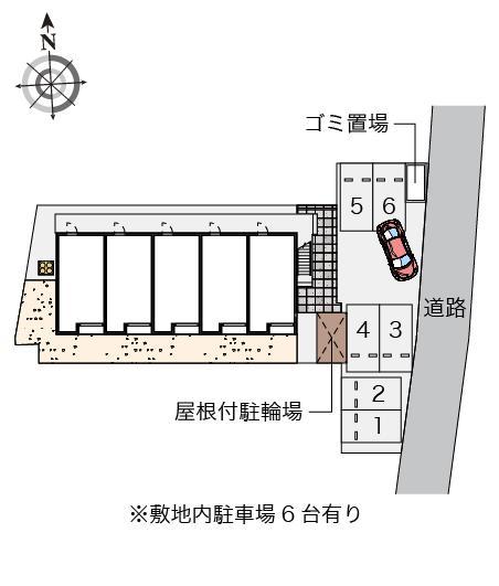 コンフォール(54202)の駐車配置図