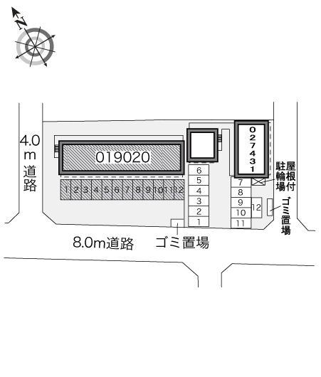 海凪(19020)の駐車配置図