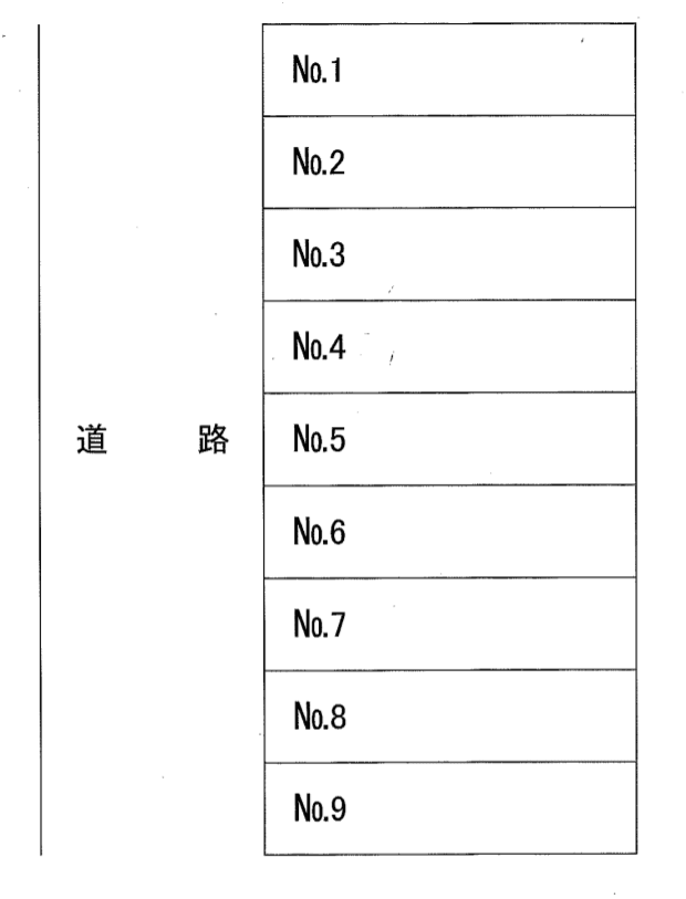 山本第三駐車場の駐車配置図