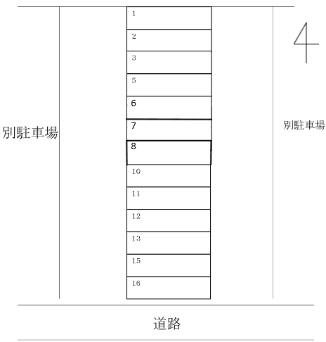 119駐車場の駐車配置図