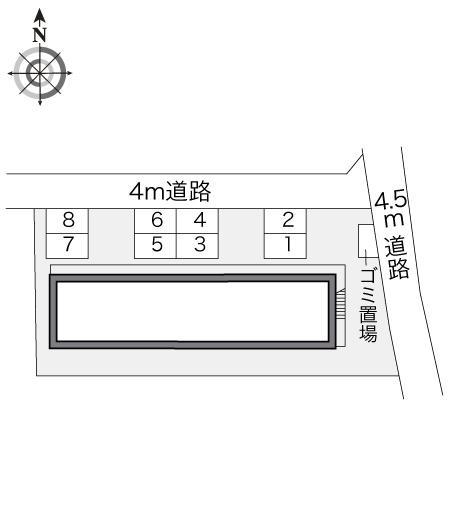 ウエストリバーＩ(12595)の駐車配置図