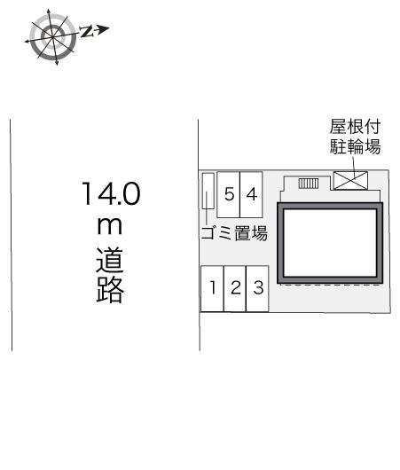 総社南パル　２(29549)の駐車配置図