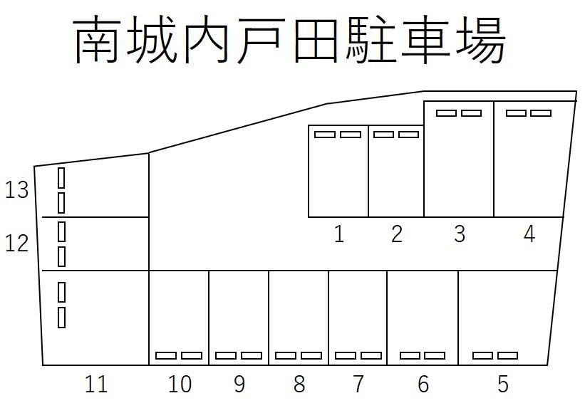 南城内戸田駐車場の駐車配置図