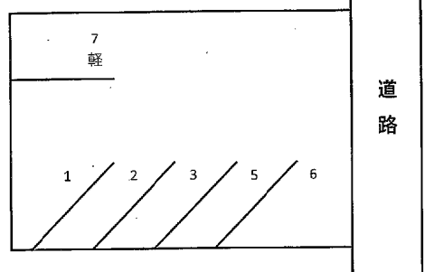 幸町駐車場の駐車配置図