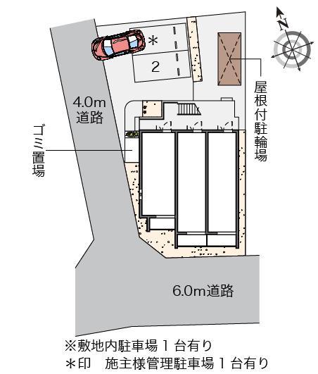 クレイノ黄金屋Ⅲ(57753)の駐車配置図