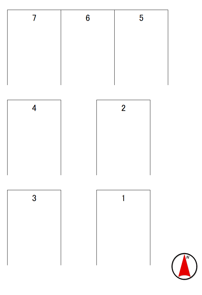 野南町9駐車場の駐車配置図