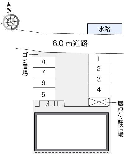 エクレール松山(24877)の駐車配置図
