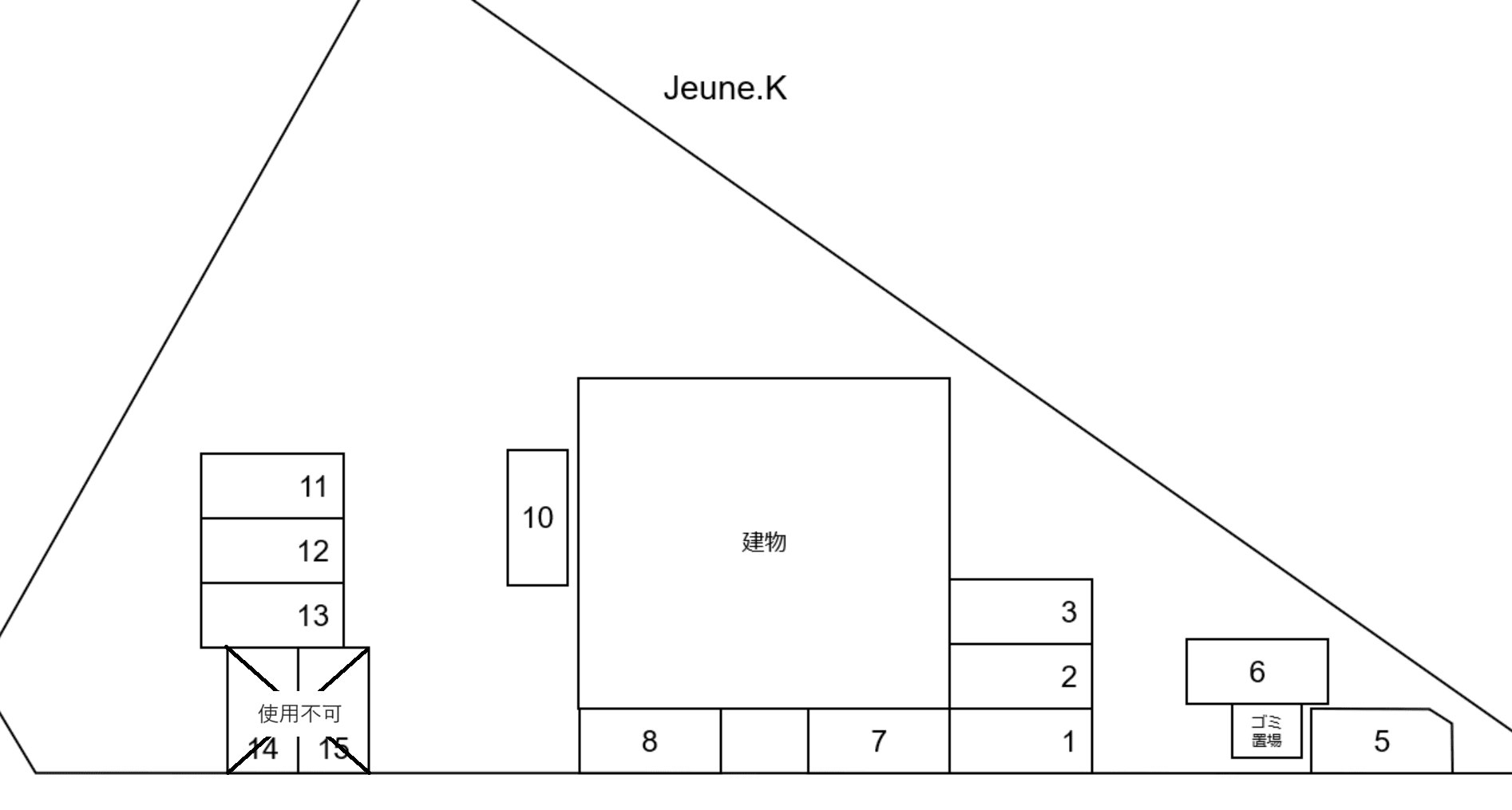 Jeune.Kの駐車配置図