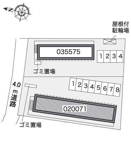 シェル壱番館(20071)の駐車配置図