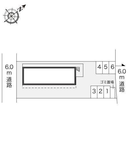 ルミエール０２(18543)の駐車配置図