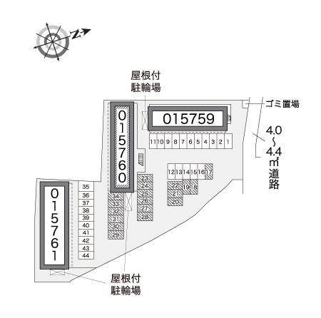 シティパルＢ(15760)の駐車配置図