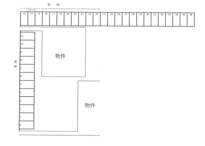 関根駐車場(五反田交差点)の駐車配置図
