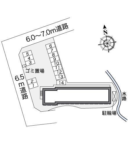 池野(26004)の駐車配置図