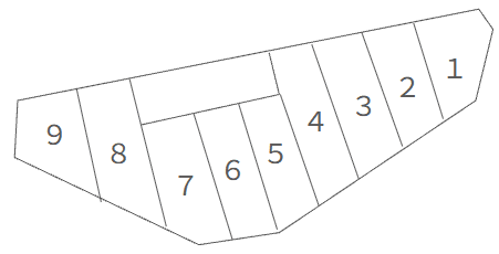 齋城月極駐車場の駐車配置図